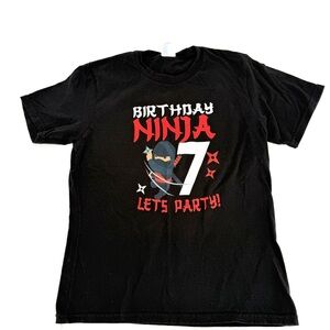 Black Birthday Ninja T-Shirt